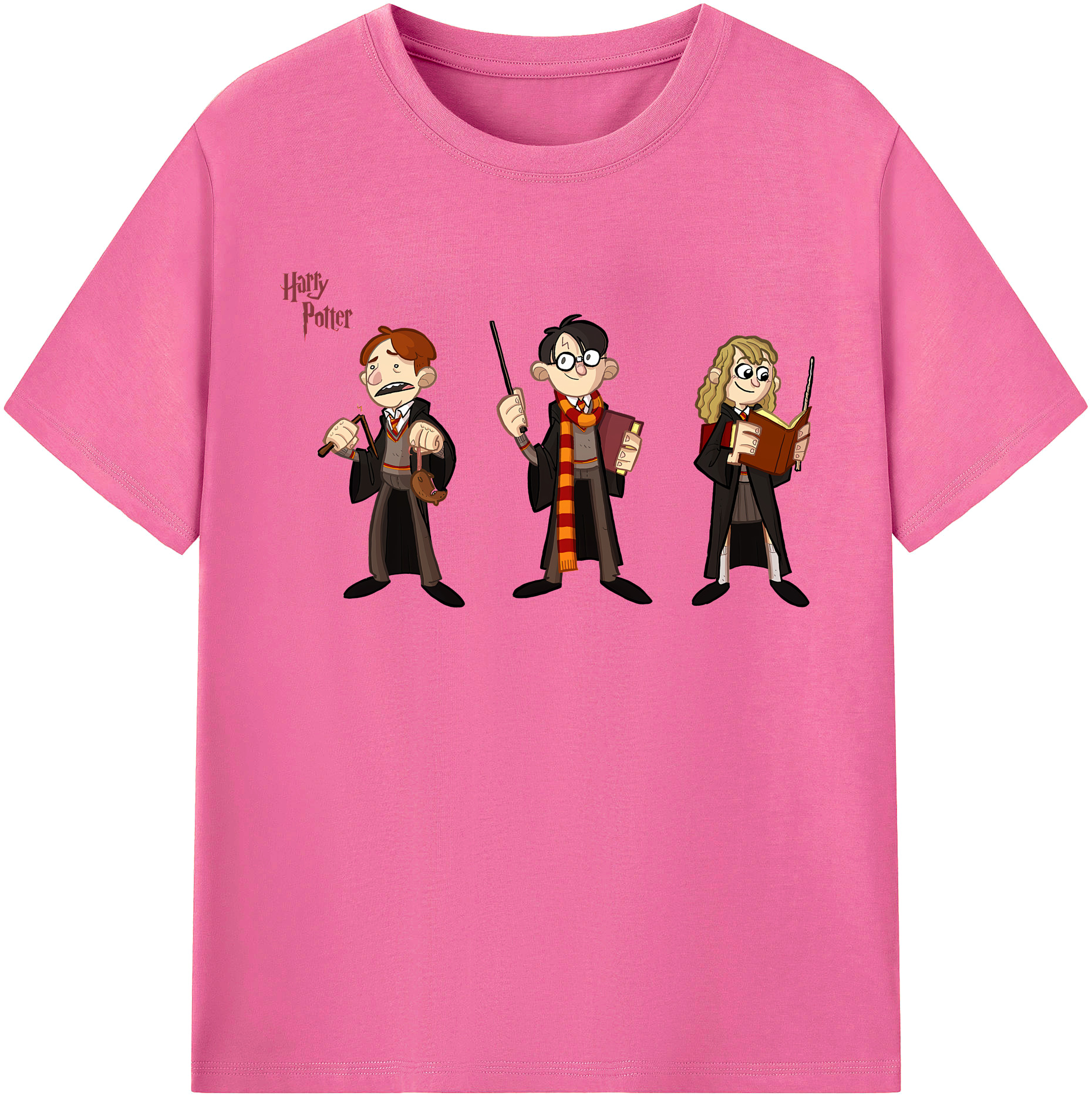 （画像用） Harry Potter ハリー・ポッターシリーズ レディースカジュアルプリントTシャツ（綿100％）